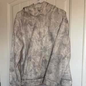Men's Gray Camouflage Hoodie Sweatshirt
